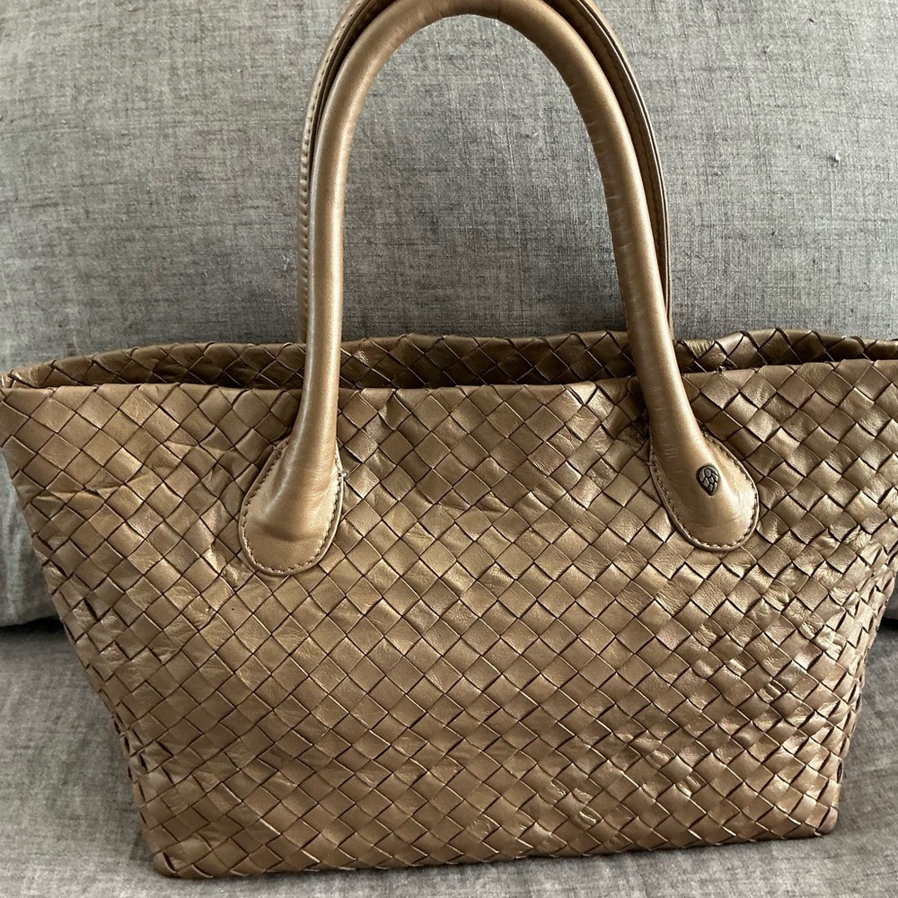 Helen Kaminski Australia Tan Woven Handbag - Picture 5 of 11